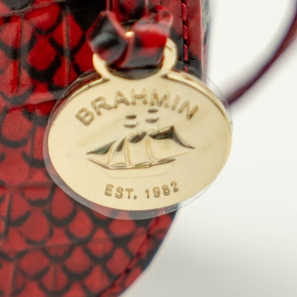 Cherry Girl Brahmin Shayna Ombre Melbourne Genuine Crock Leather Bag NWT - Picture 7 of 13